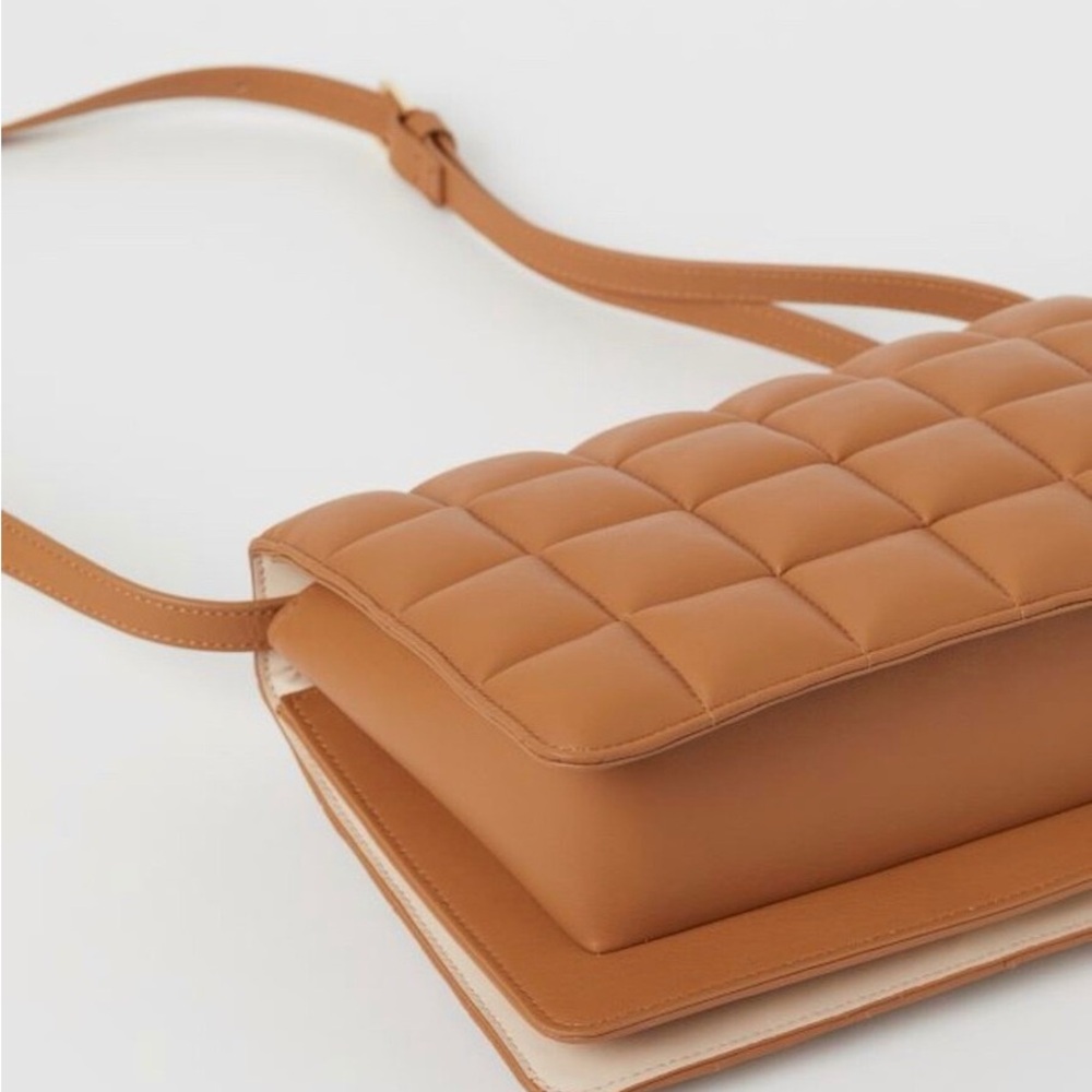 H&M Tan Quilted Crossbody Bag - Picture 3 of 8
